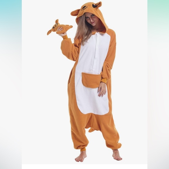 Other - NWT kangaroo Adult Onesie Unisex One-Piece Cosplay Costume Pajamas For Men Women